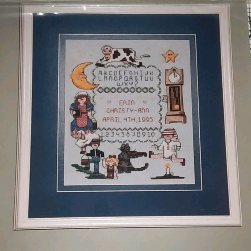 Dragon Dreams Cross Stitch Pattern Nursery Rhyme Sampler